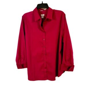 Chico’s No Iron 3/4 Sleeve Shirt, size XL
